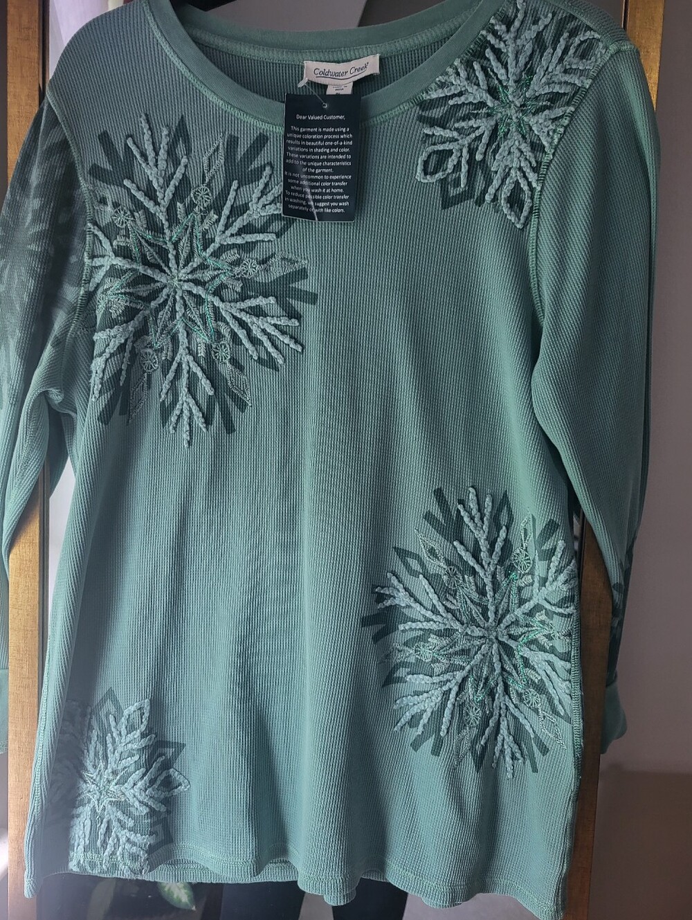 NWT Waffle Weave Tea Coldwater Creek